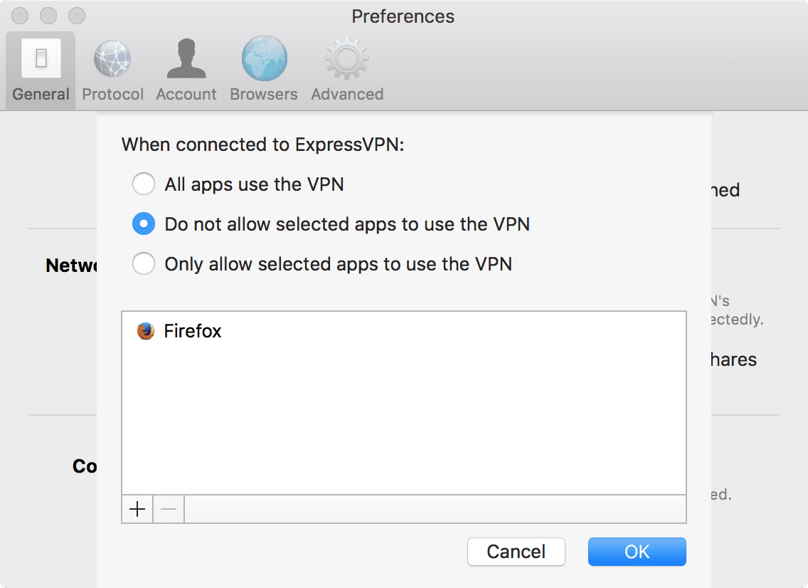 Select which apps don