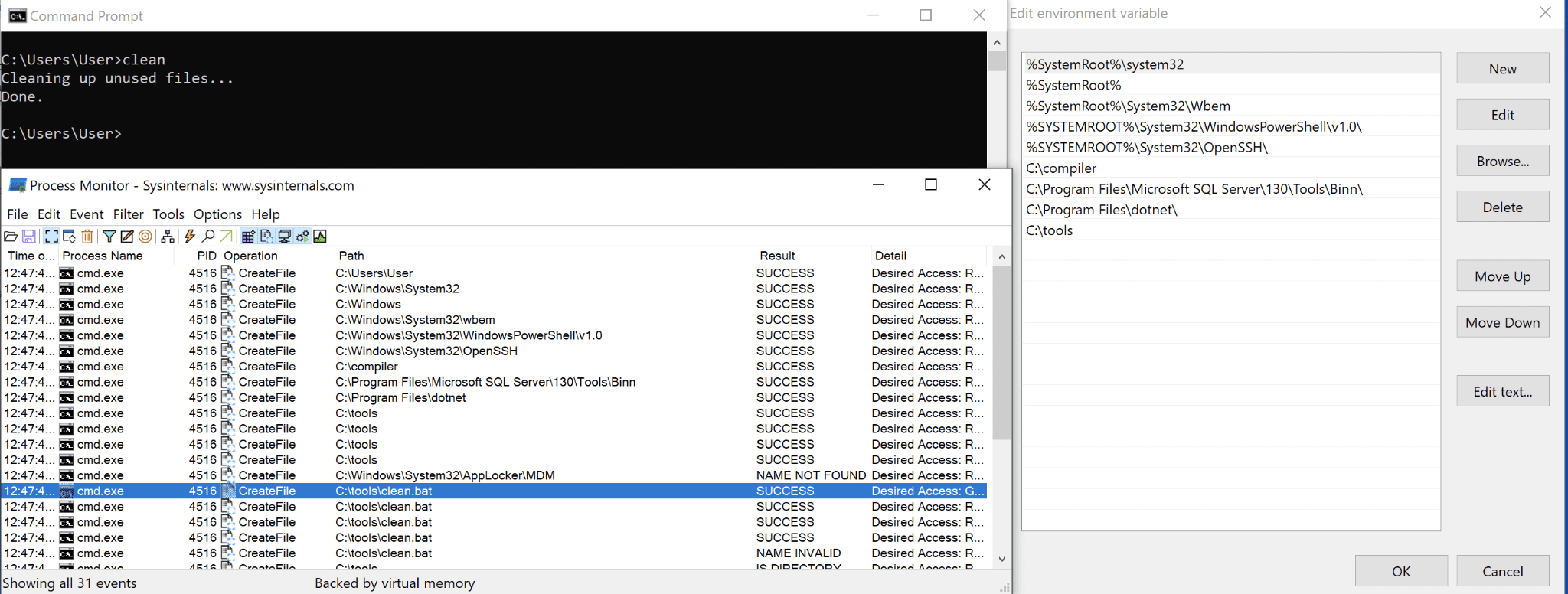 Path search order hijacking.