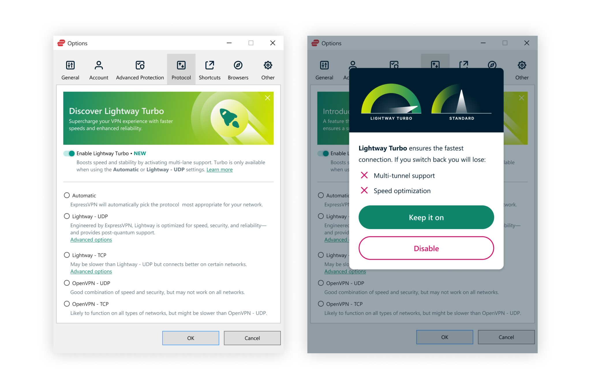 ExpressVPN Lightway Turbo Product Screenshots 1