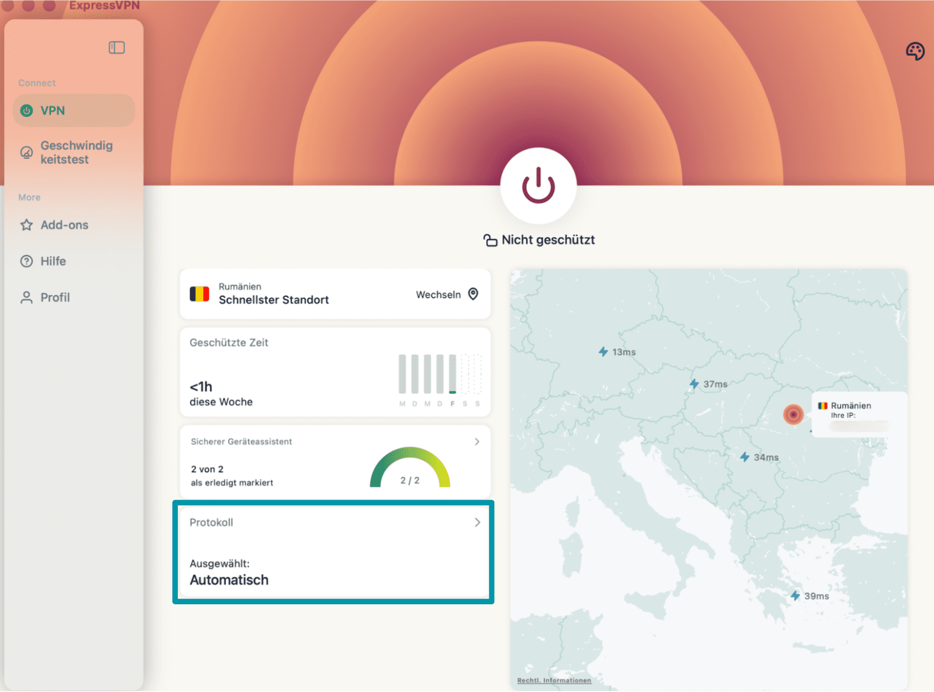 Select Vpn Protocol De 1
