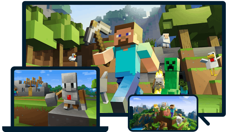 Minecraft auf verschiedenen Geräten