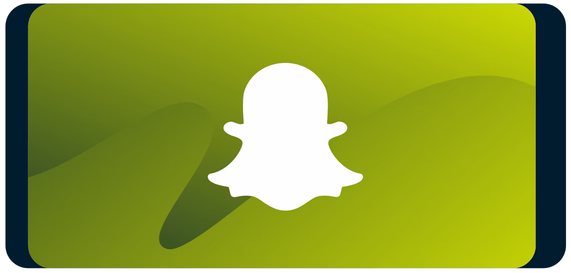 Snapchat logo on smartphone